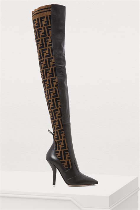 high heel fendi boots women